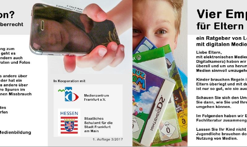 Flyer zum Umgang mit digitalen Medien